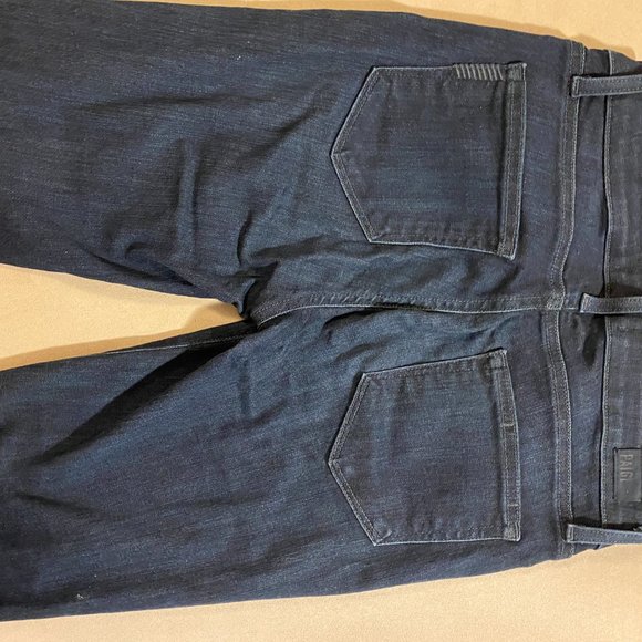 Paige Navy Hoxton Crop Jeans - Picture 7 of 7